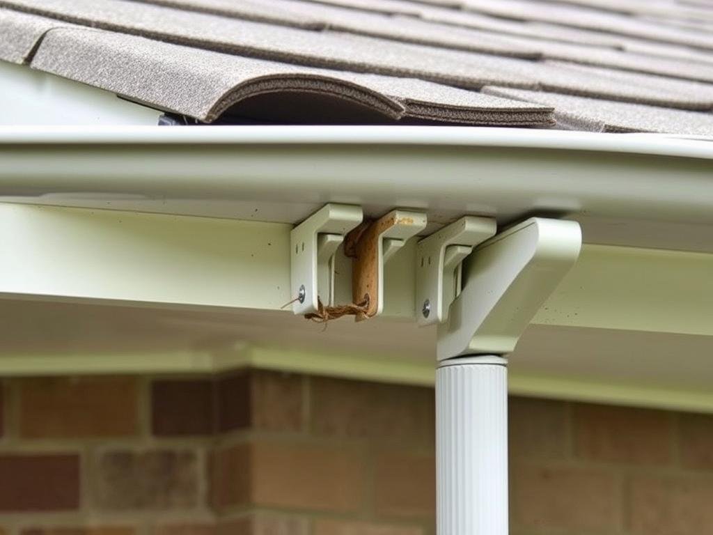 Sagging gutter that needs professional gutter service repair